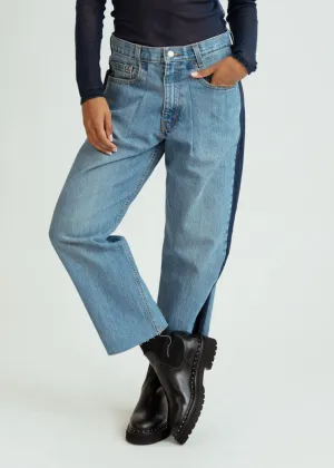 Rentrayage Pinstripe Panel Jeans