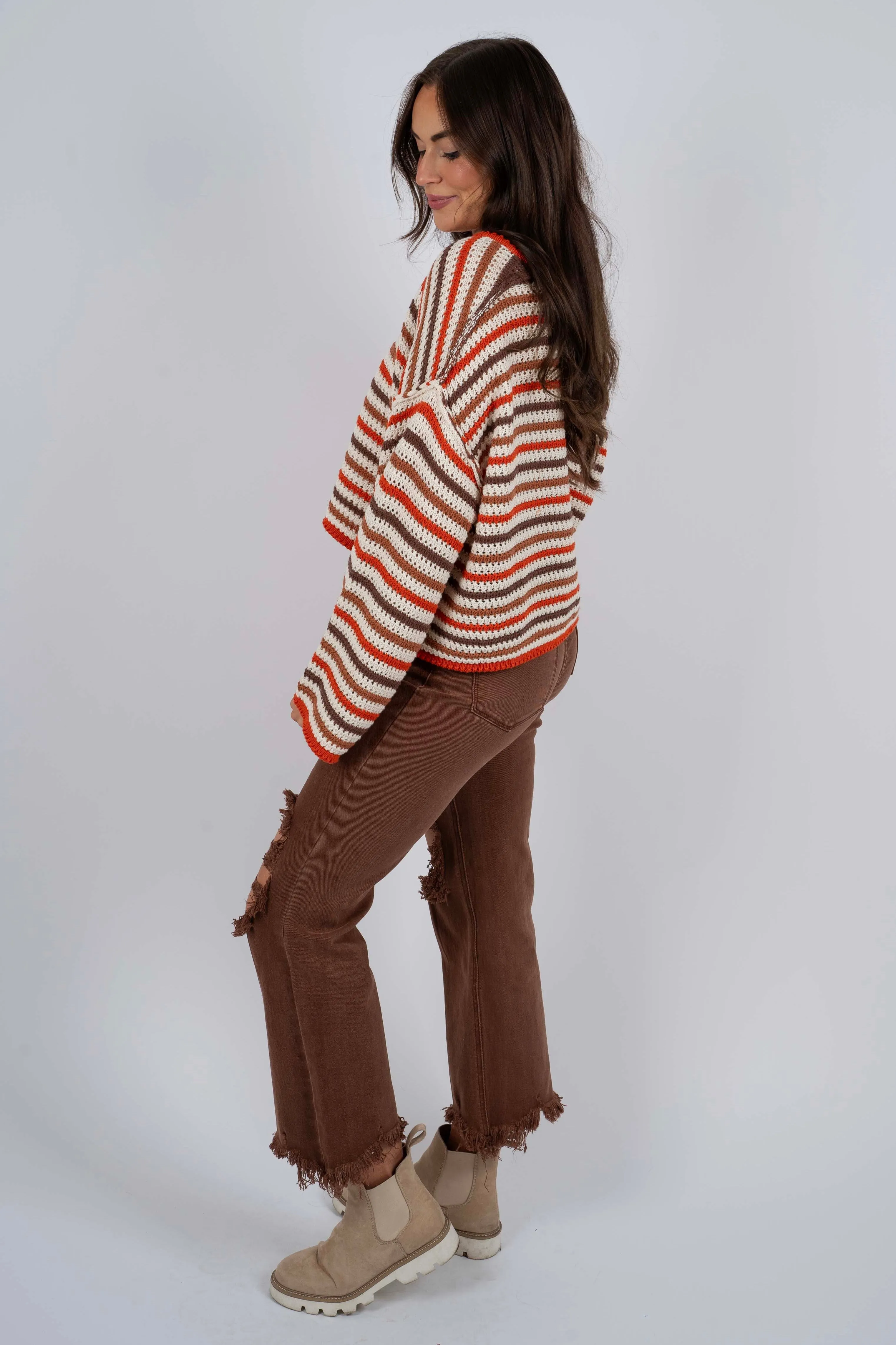 Risen Hailey Straight Leg Jeans (Espresso)