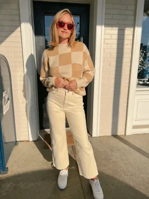 Signature High Waist Jeans - Cream