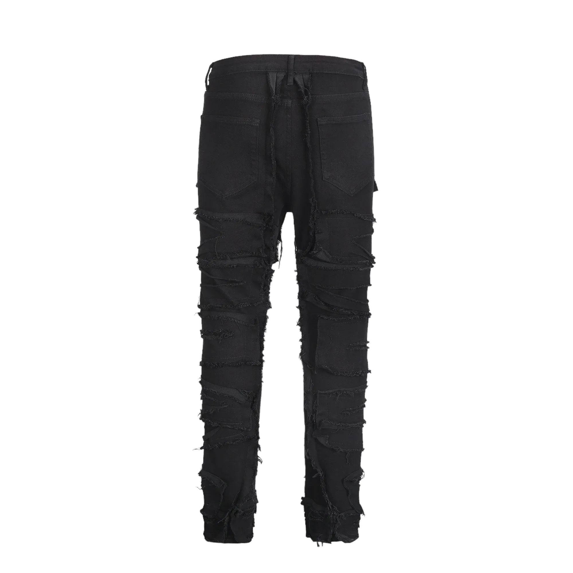 Skinny fit slashed denim jeans