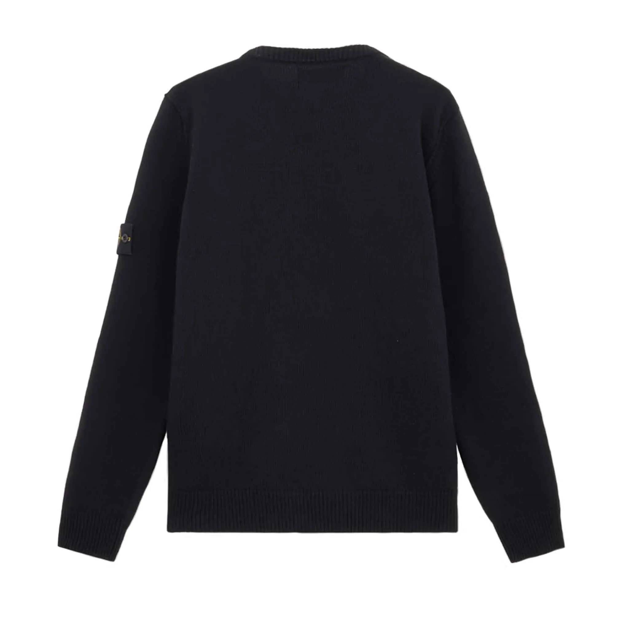 Stone Island Lambwool Crewneck Sweater in Black