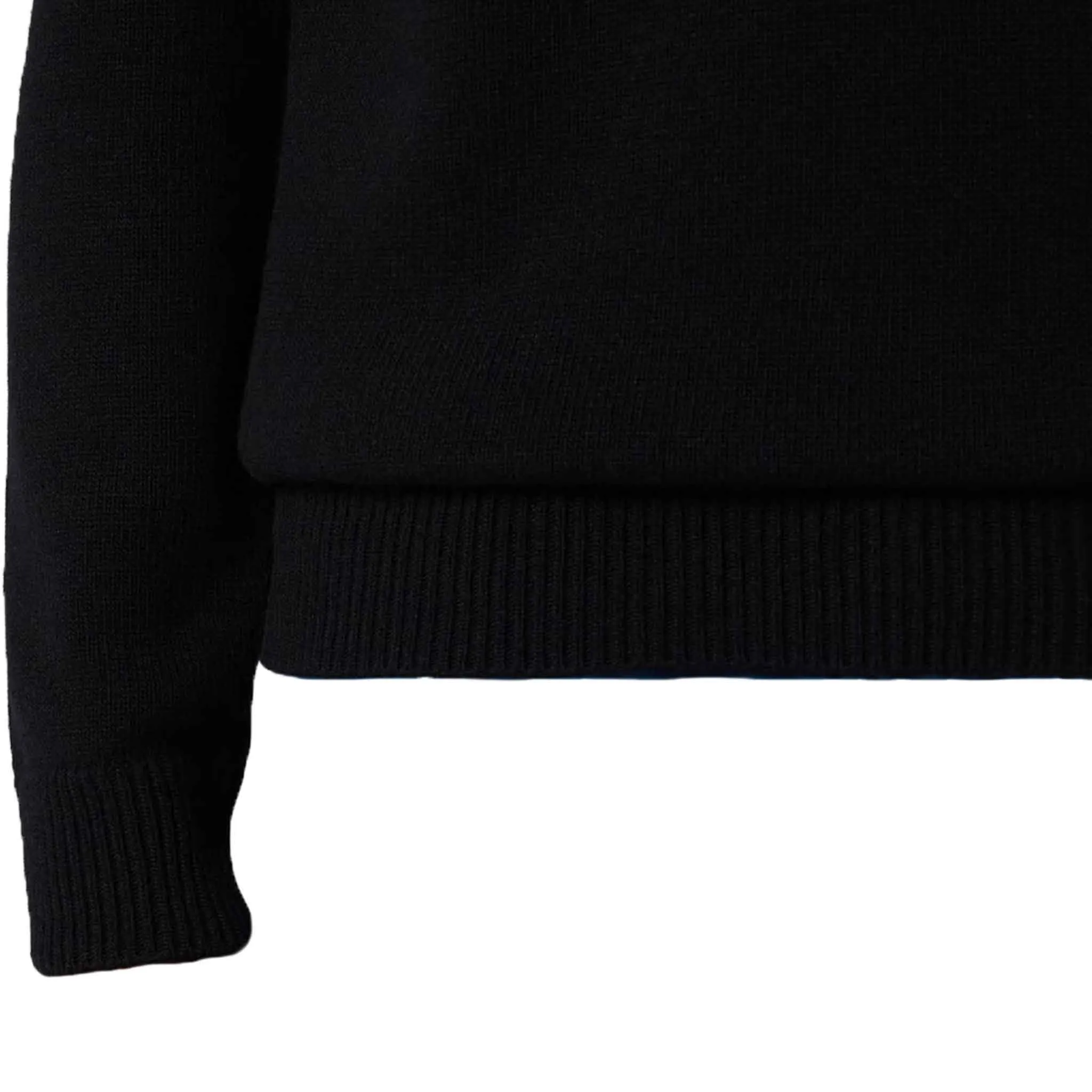 Stone Island Lambwool Crewneck Sweater in Black