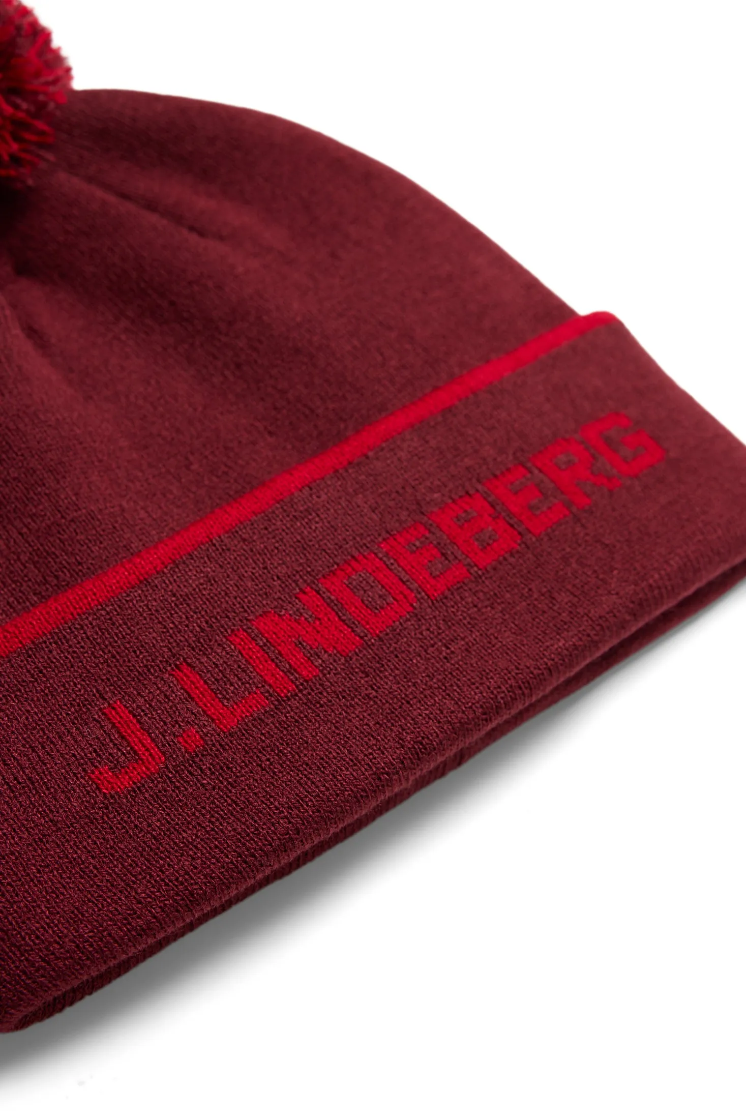 Stripe Beanie / Cabernet