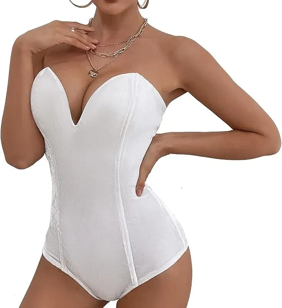 Sweetheart One Piece Navy Bodysuit