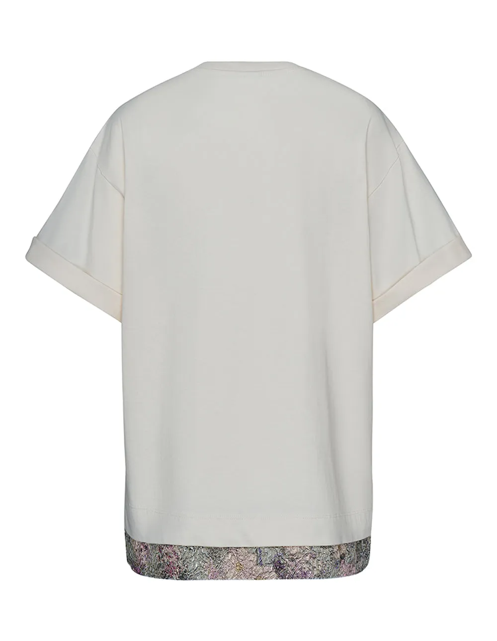 T-Shirt With Raw Edge Seams Tow
