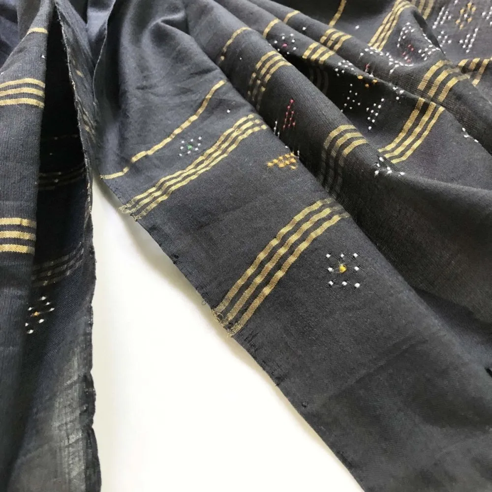 Tangaliya Black and gold Stole