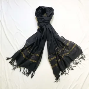 Tangaliya Black and gold Stole