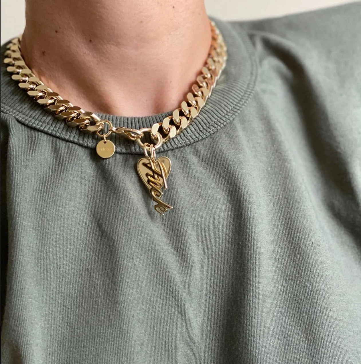 Taraji Necklace with Heart & Fuck Charms
