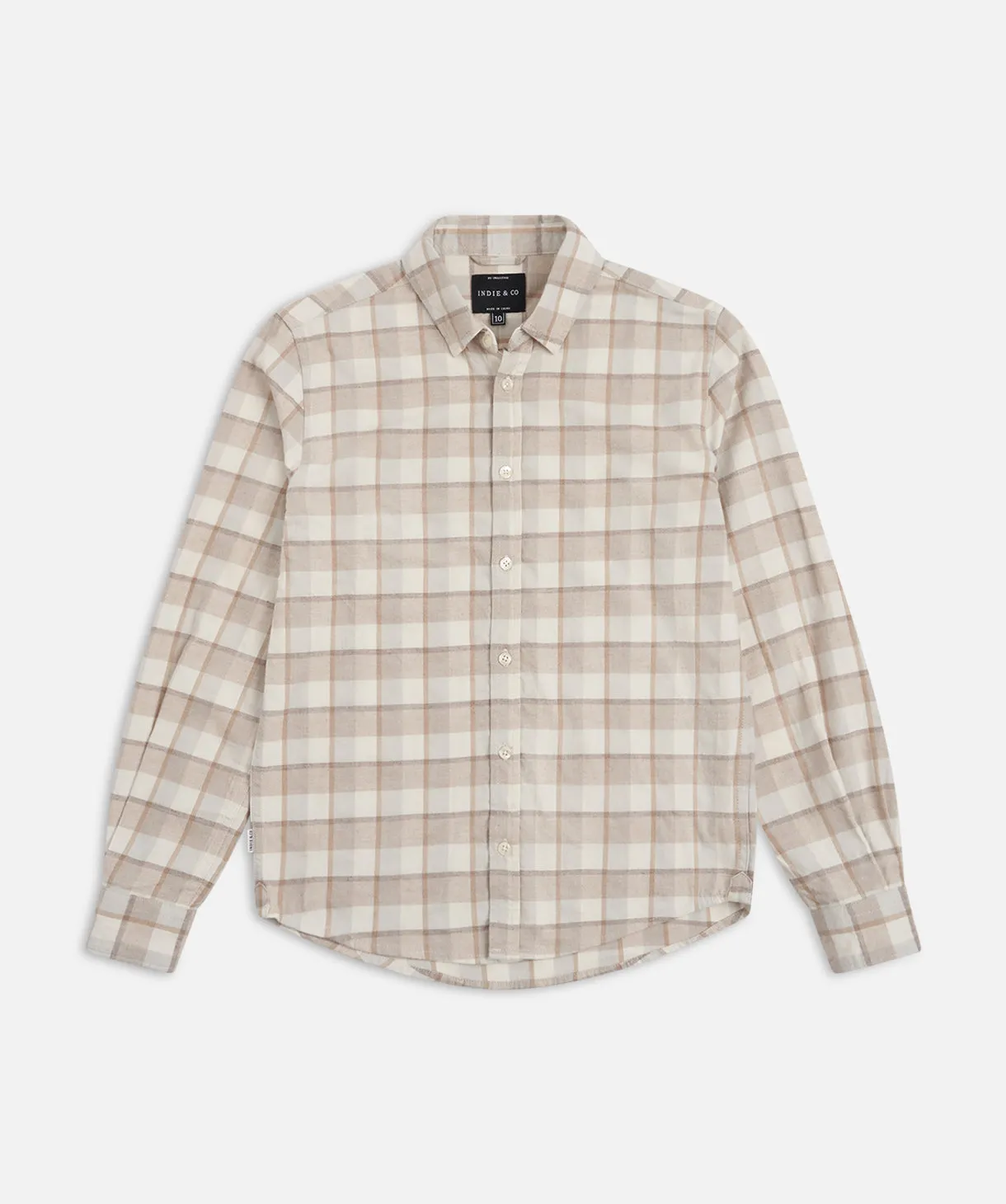 The Bern L/s Shirt - Stone Grey