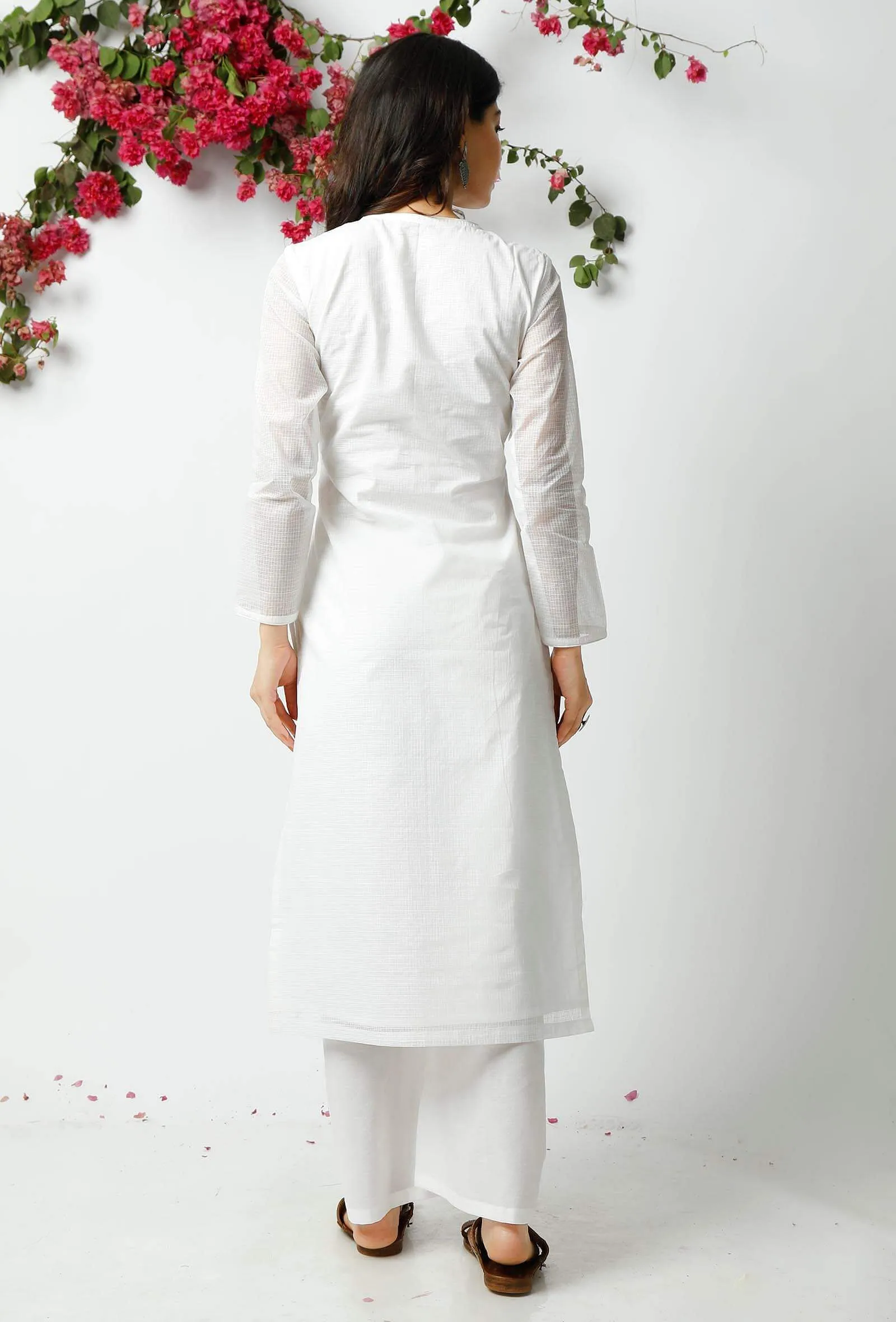 The Flawless White Kota Kurta