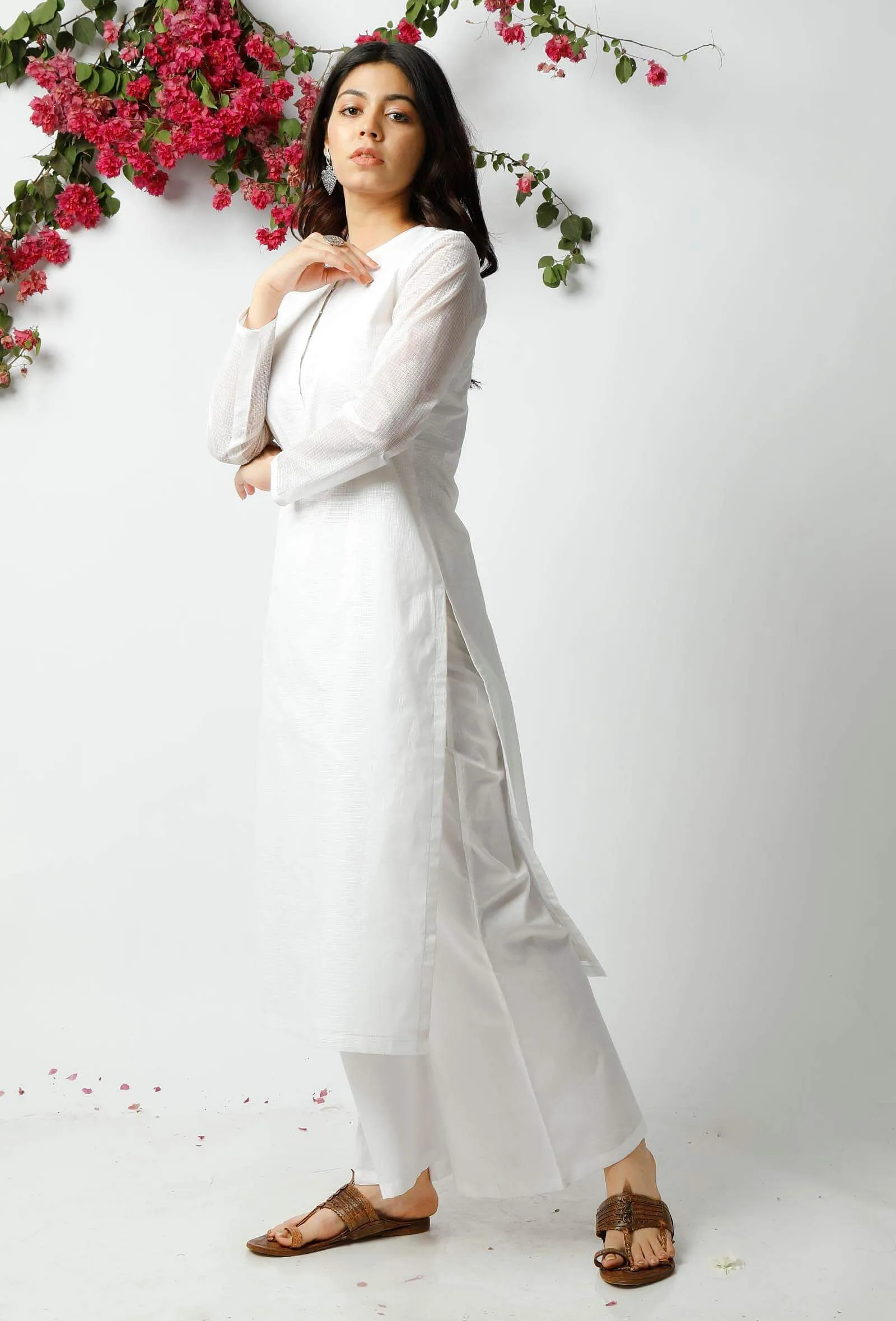 The Flawless White Kota Kurta