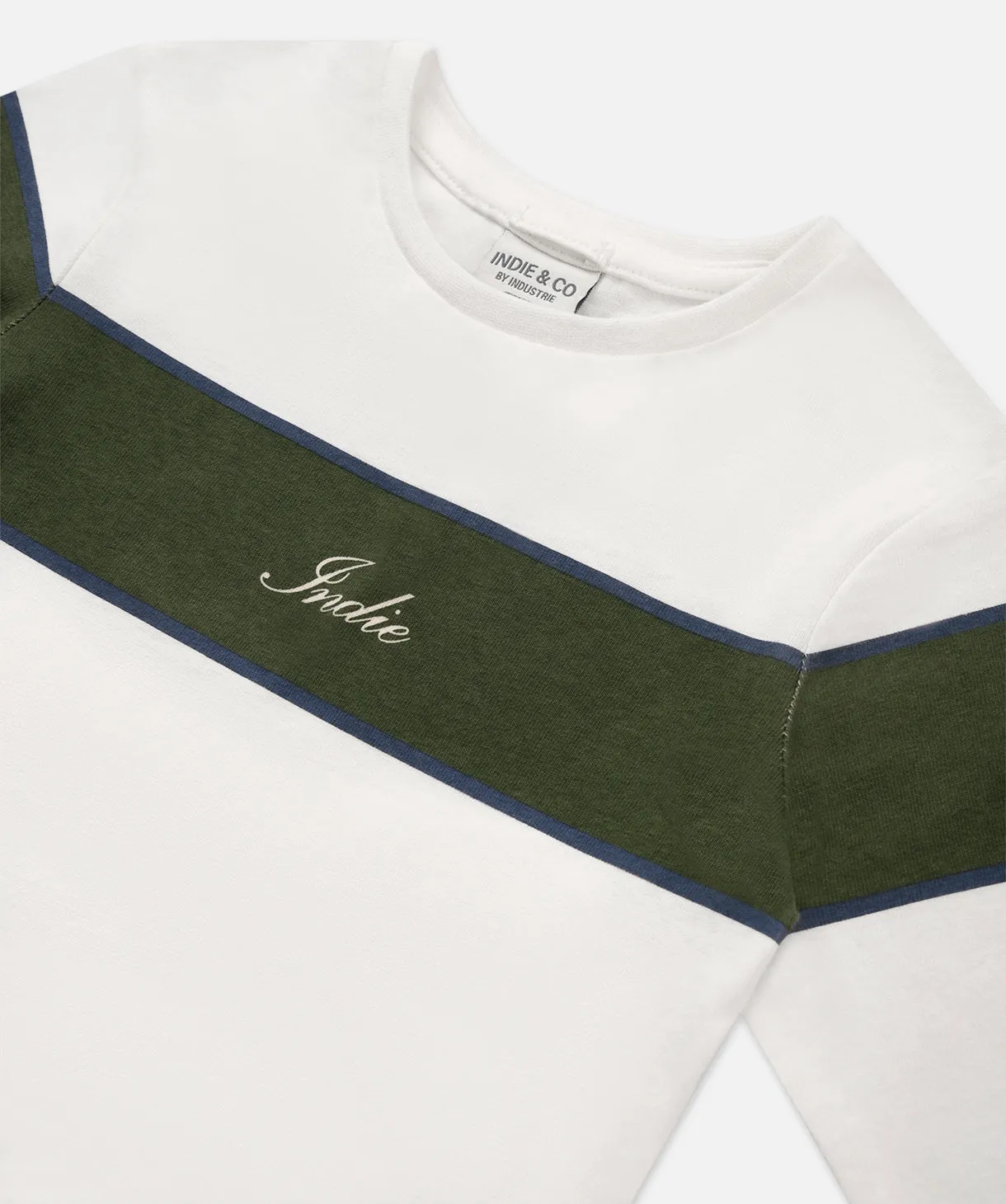 The Ranger L/s Tee - Chalk/Green