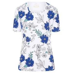 TIGI 14/16 Sketch Floral Square Neck Top