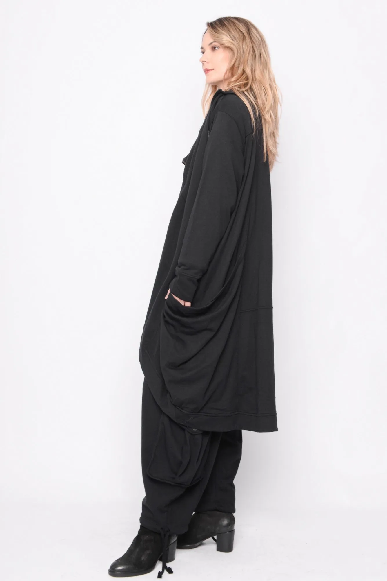 Time for One Last Ride Cardi in Black - 0104