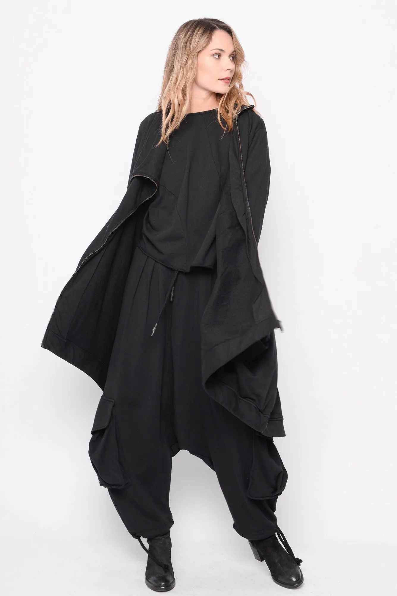 Time for One Last Ride Cardi in Black - 0104