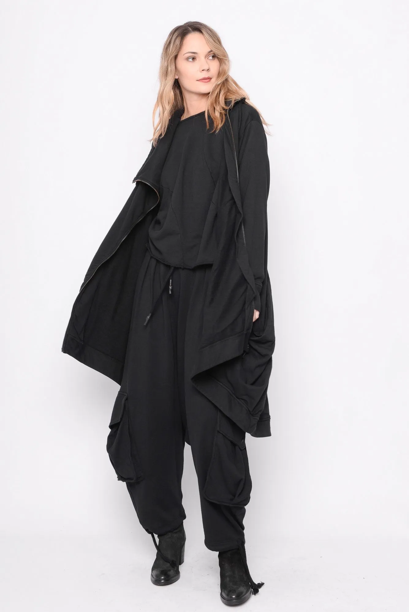 Time for One Last Ride Cardi in Black - 0104