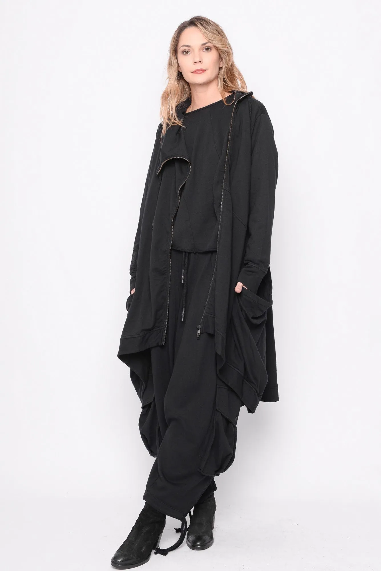 Time for One Last Ride Cardi in Black - 0104