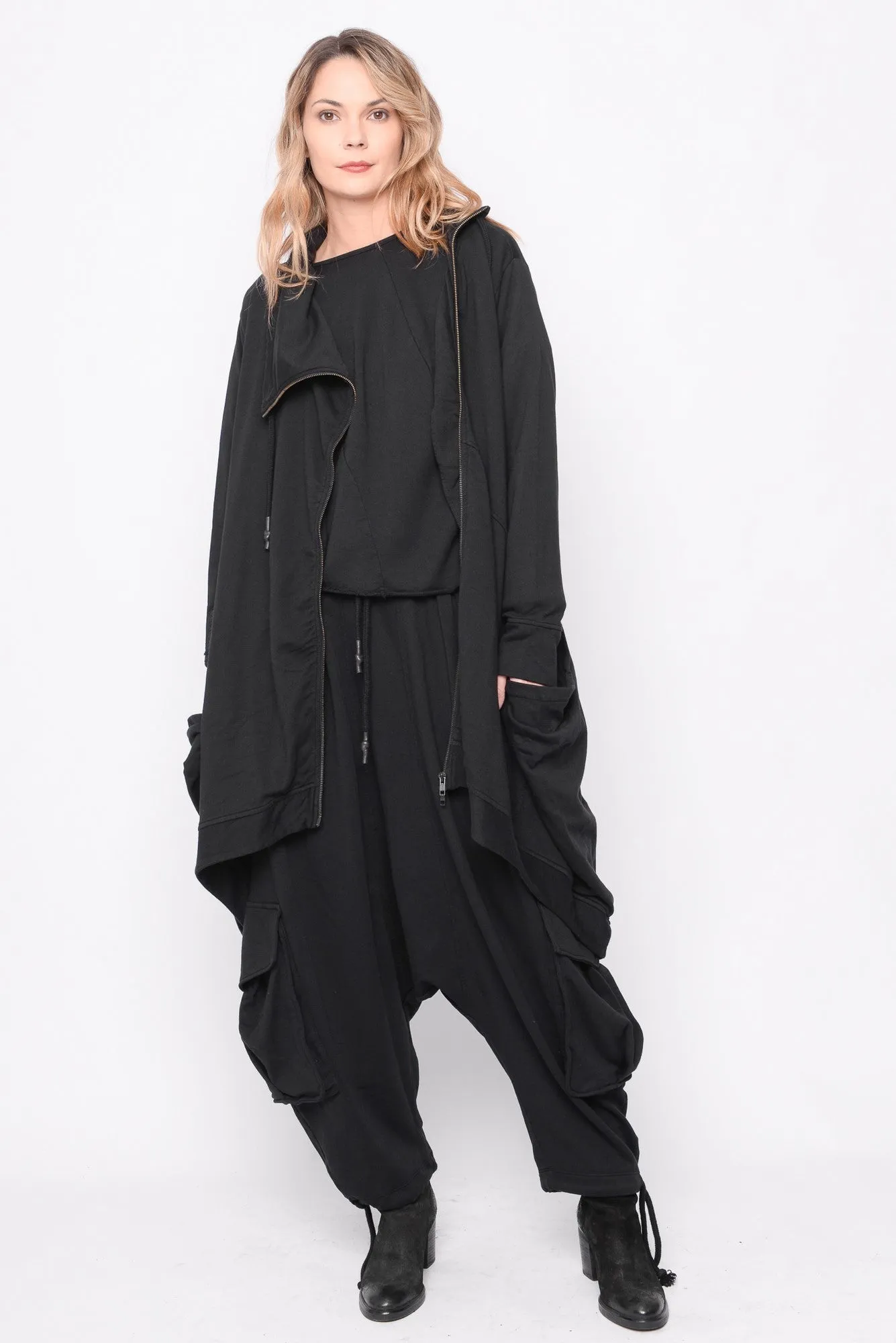 Time for One Last Ride Cardi in Black - 0104