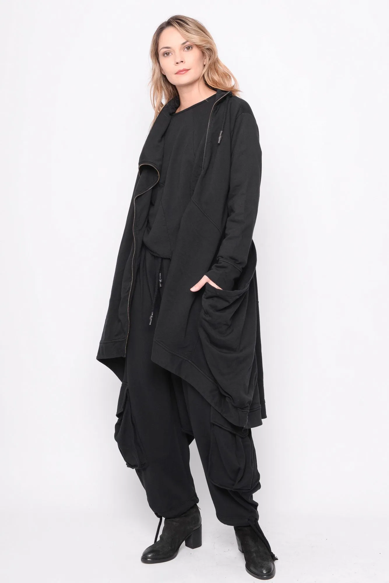 Time for One Last Ride Cardi in Black - 0104