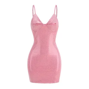 Trend4us Women's Sparkle Sequin Bodycon Mini Dress