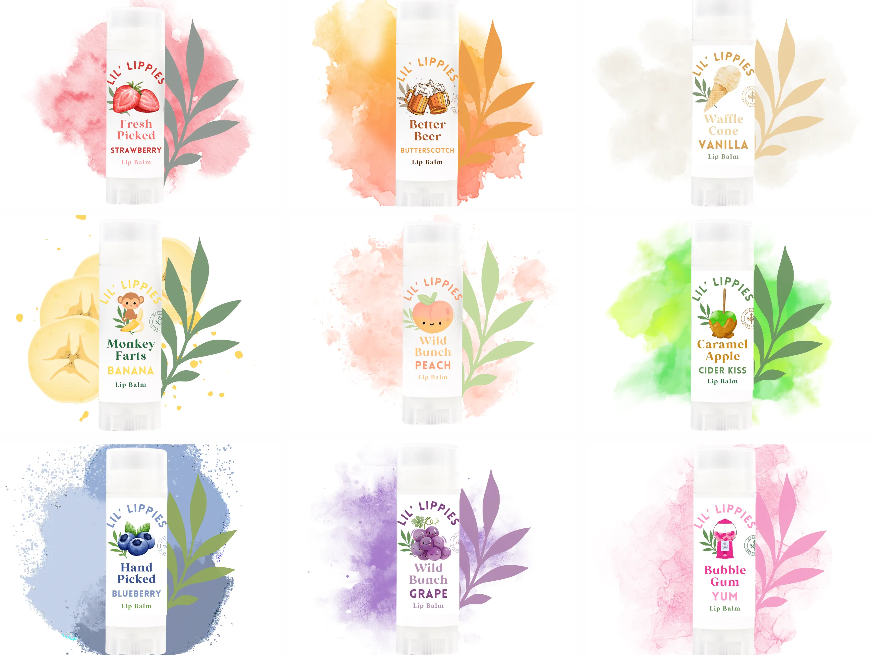 Unicorn Farts Tropical Lip Balm - Lil' Lippies Kids