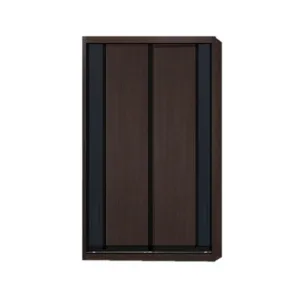 Valkyrie Modular Wardrobe (Dark Oak with Black Glass)