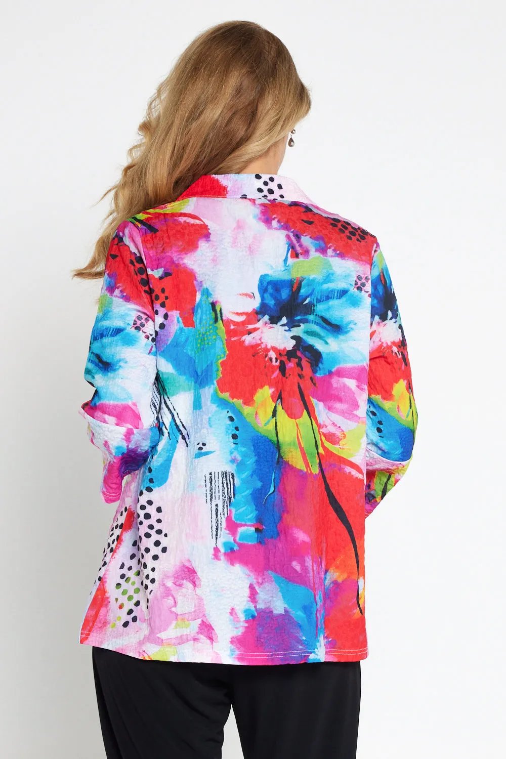 Veronica Blouse - Vivid Watercolour