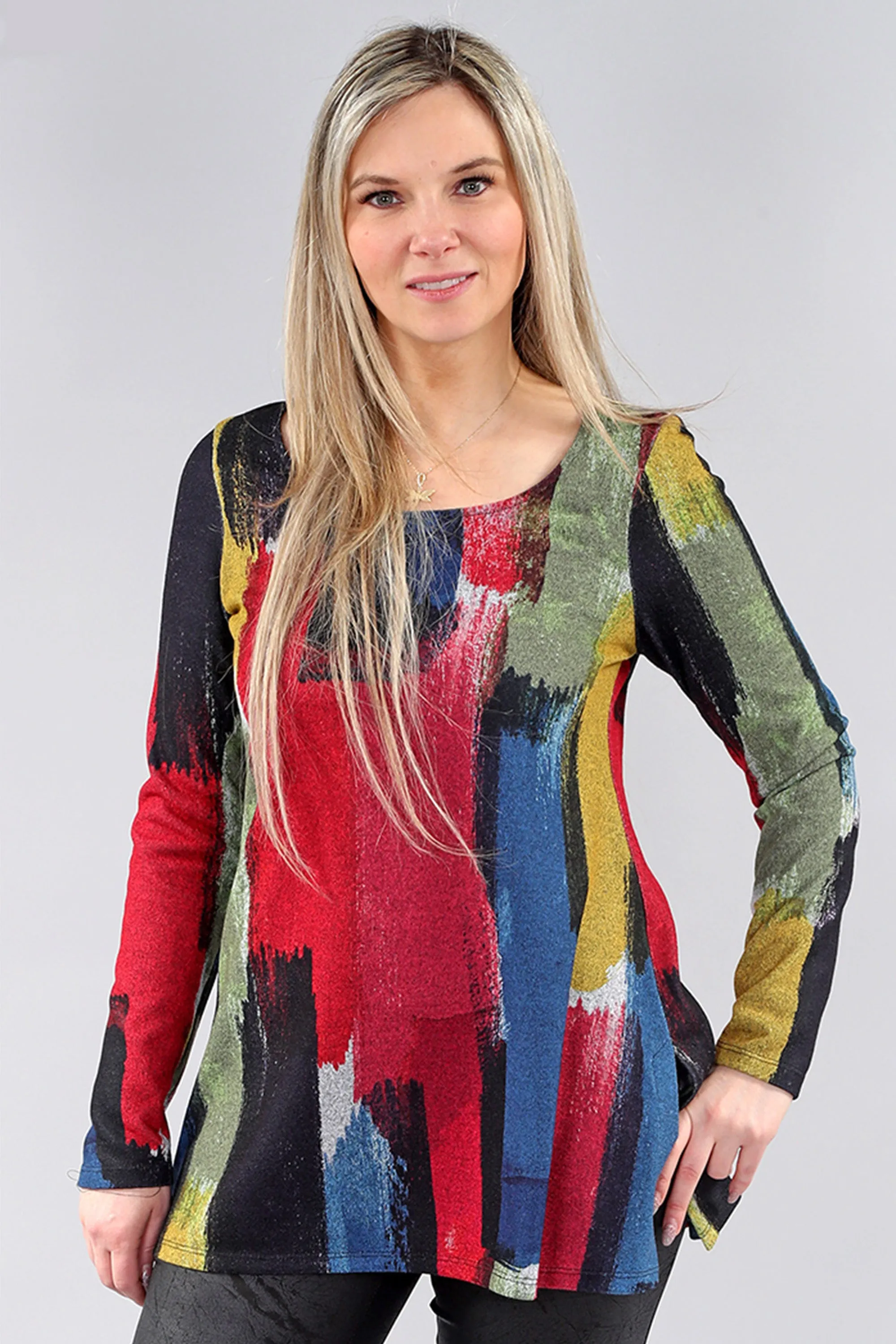 VERTICAL BRUSHSTROKE SWING TOP