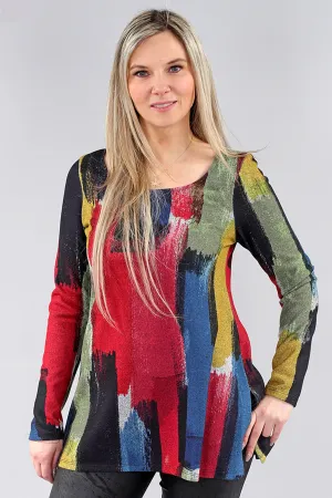 VERTICAL BRUSHSTROKE SWING TOP