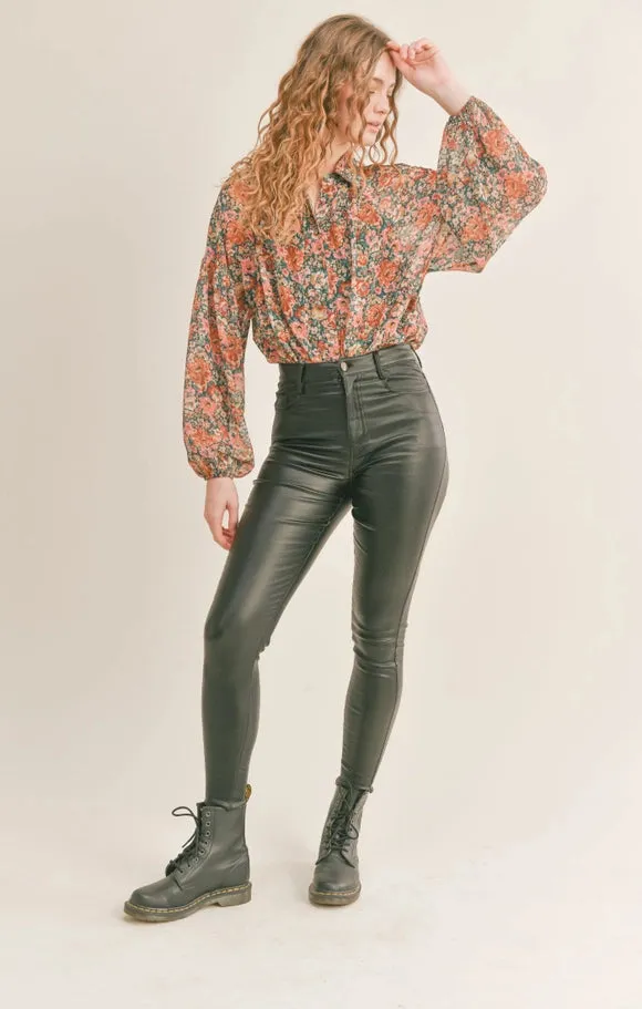 Vinney Button Down Bodysuit