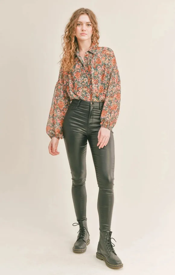 Vinney Button Down Bodysuit