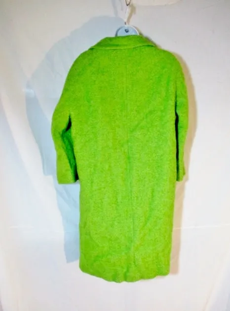 Vintage HOCKANUM STEVENS FABRIC  jacket coat Peacoat M GREEN LIME