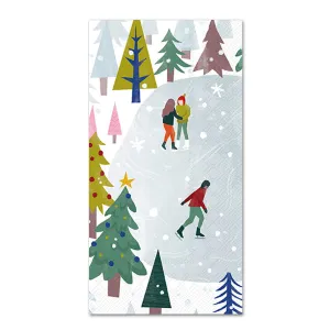 Winter Skating Paper Guest Towels