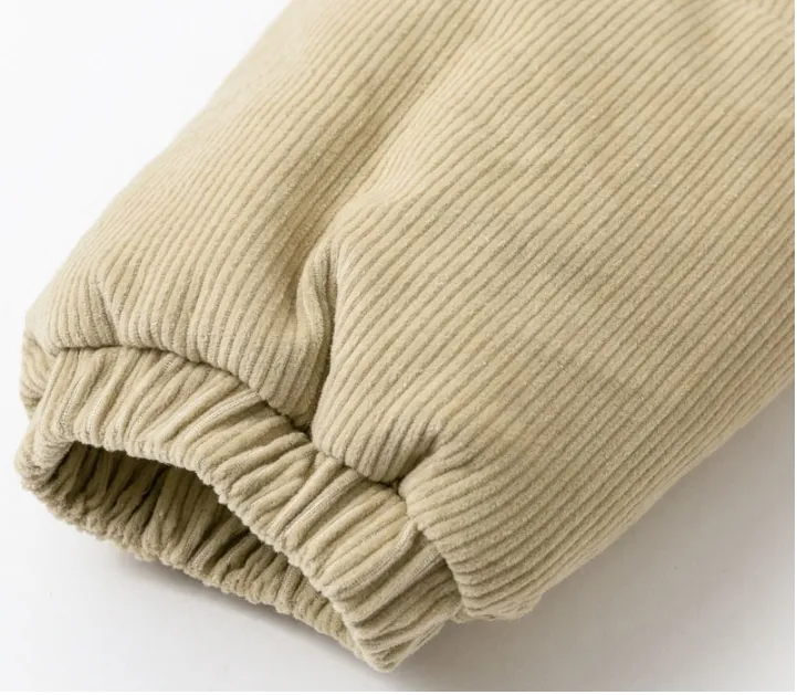 Women's Autumn Casual Drawstring Corduroy Parka