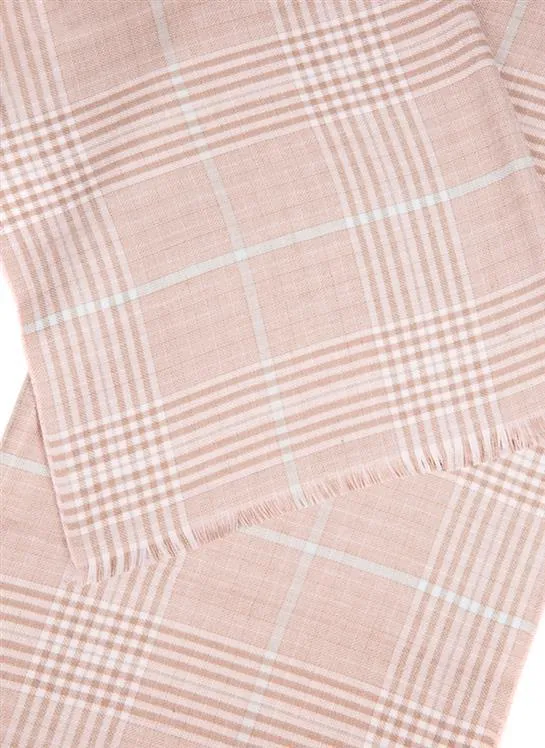 Women's Plaid Check Knitted Scarf