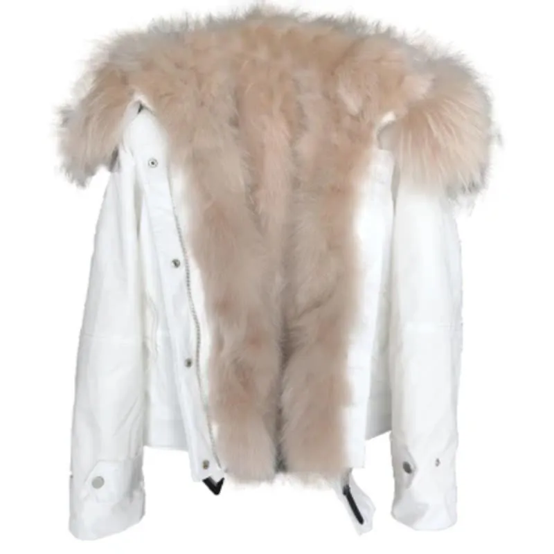 Women's Winter Casual Short Warm Parka With Fox Fur