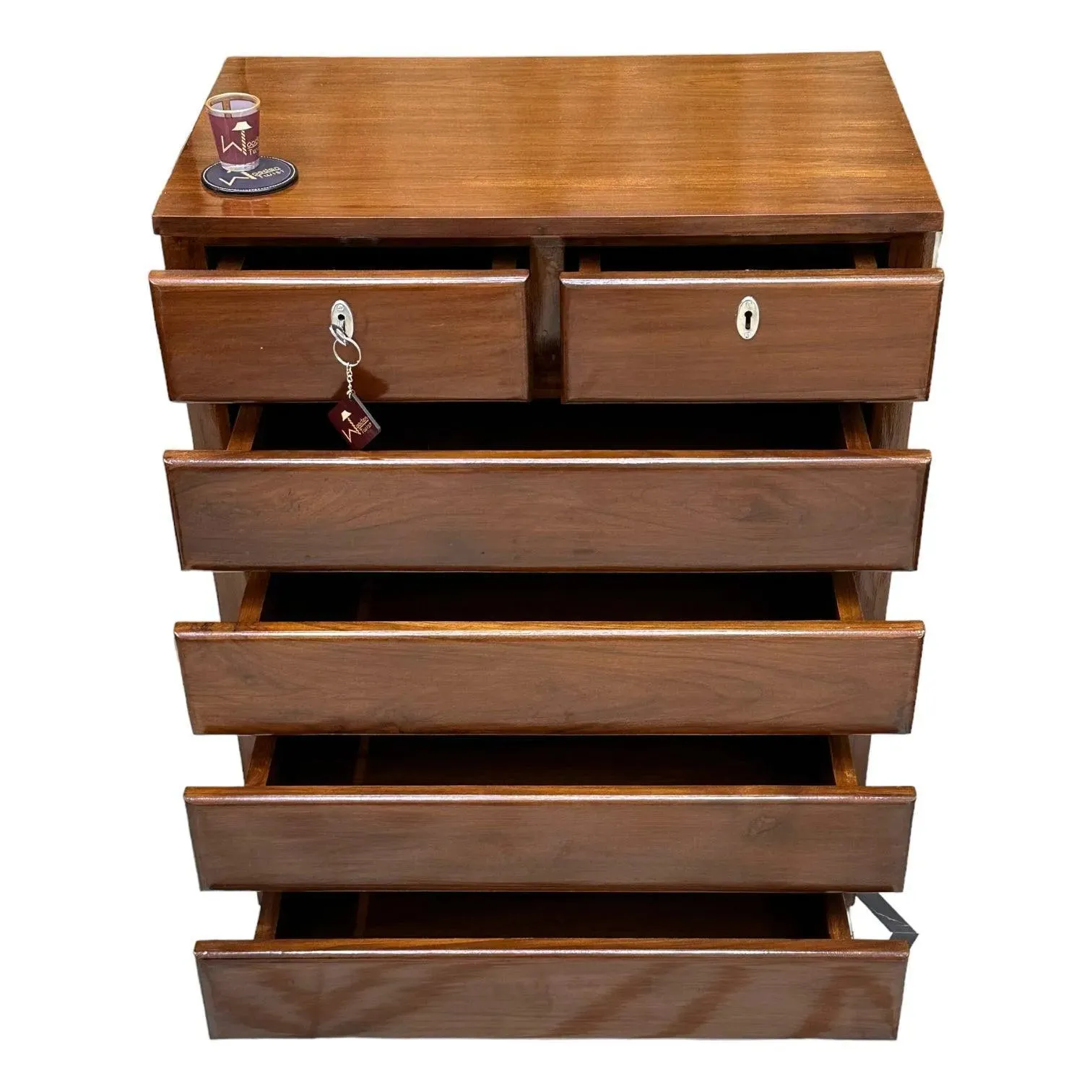 Wooden Handmade Chest of Drawers Storage Cabinet (6 Drawers)