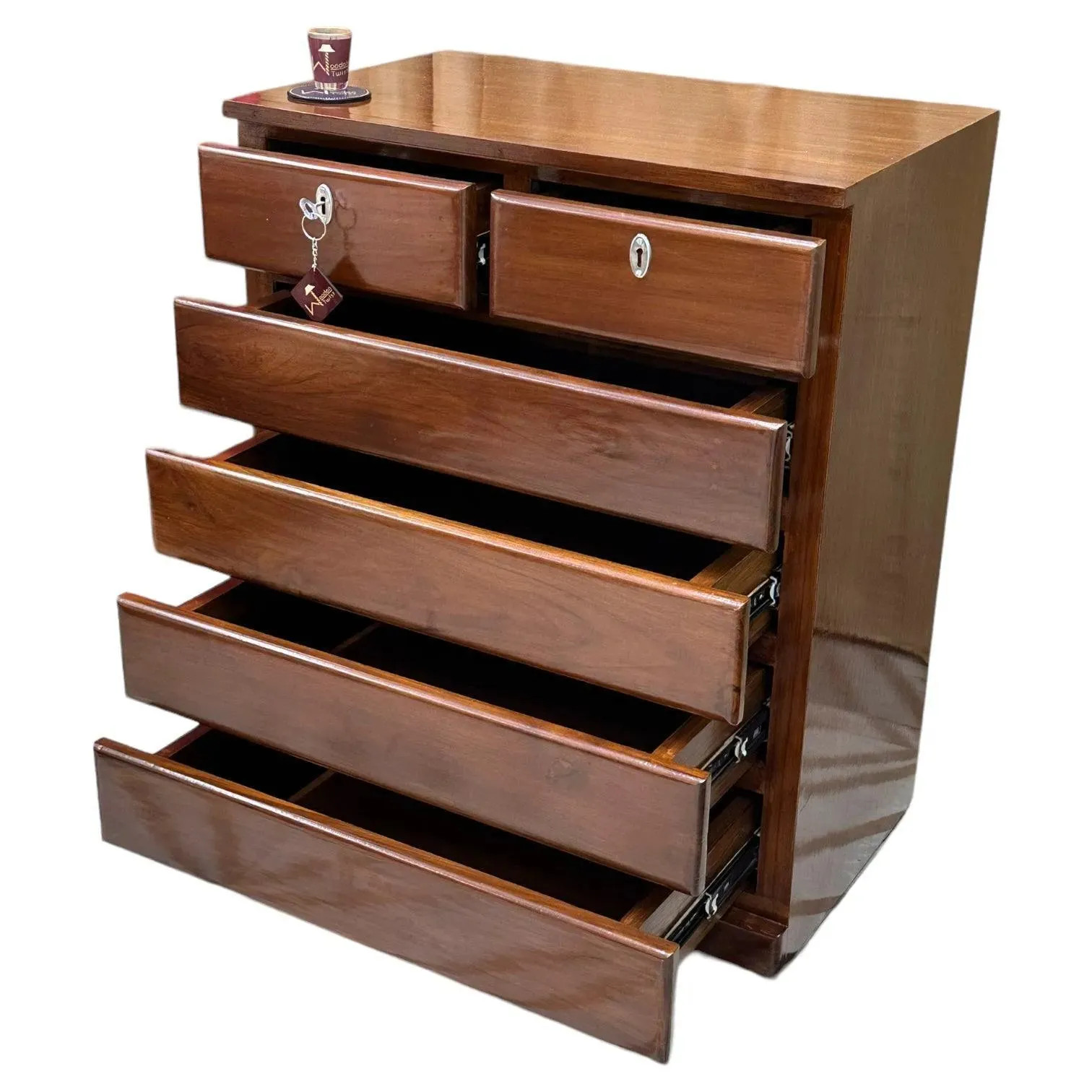 Wooden Handmade Chest of Drawers Storage Cabinet (6 Drawers)