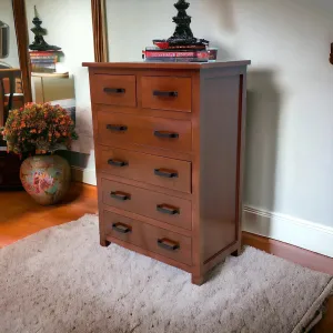 Wooden Standard Chest of 6 Drawers Storage Cabinet (Teak Wood)