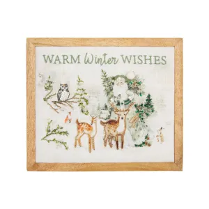 Woodland Santa Wall Art