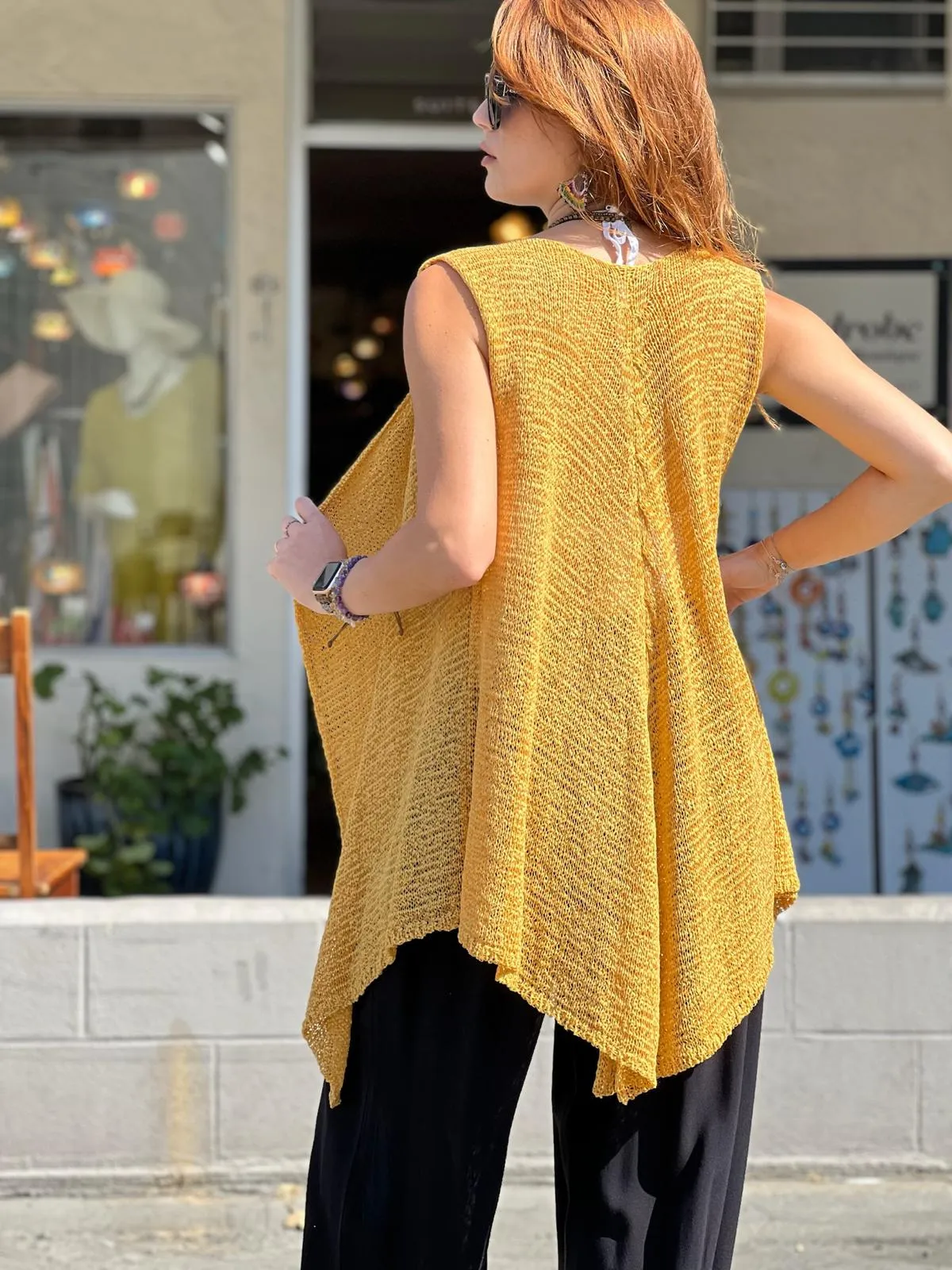 Yellow Mercerized Vest