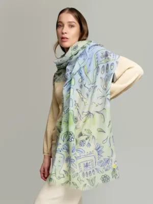 Yovela Shawl Baby Alpaca Color Multicolor